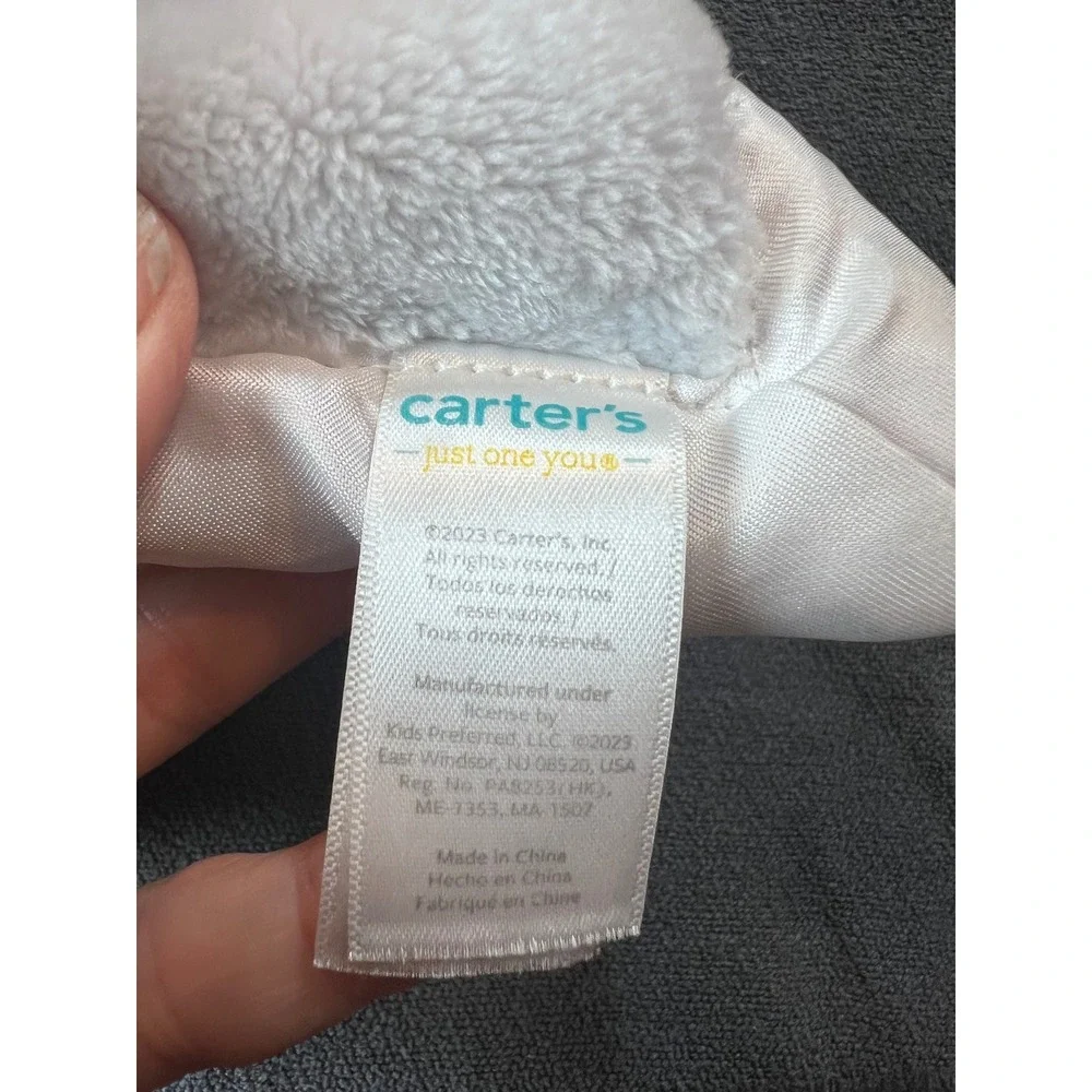 Carters Just One You Koala Bear Security Blanket Lovey White Satin Trim Plush